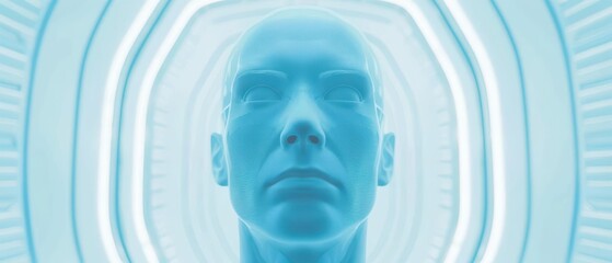 Obraz premium Healthcare policy is featured in an ultramodern, supernatural scene, depicting futuristic governance and reform, with space for text