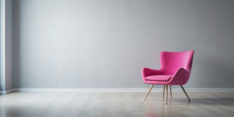 Pink chair in a modern setting, pink, chair, furniture, interior, decor, design, comfortable, stylish, contemporary, luxury