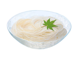 そうめん（もみじの葉付き）