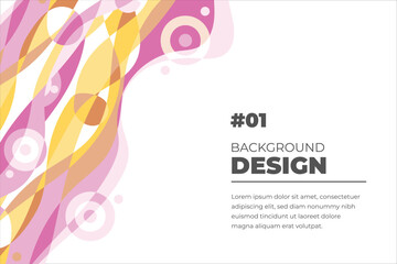 Vector colorful abstract fluid background for banner template