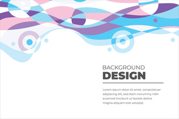 Vector colorful abstract fluid background for banner template