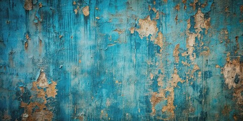 Fototapeta premium Grunge blue textured wall with a distressed and rustic appearance , grunge, blue, textured, wall, background, rough, vintage