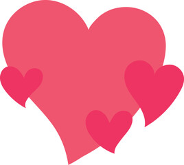 A heart symbol form of vector or element