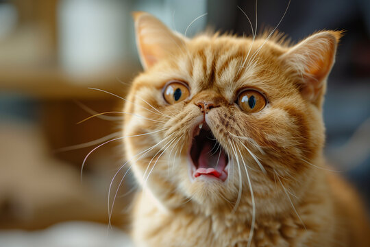 flehmen reaction, exotic shorthair generated by AI