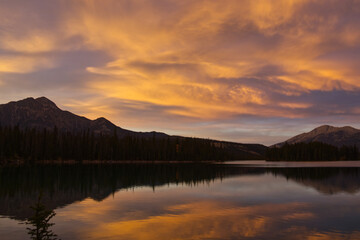 A Beautiful Sunset at Lac Beauvert