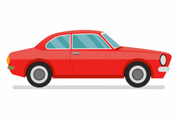 Luxury Car Vector Illustration on White Background Cartoons, Clipart And Line Art Design, Luxury car vector illustration on a white background in cartoon, clipart, and line art styles.