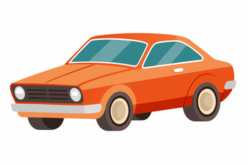 Luxury Car Vector Illustration on White Background Cartoons, Clipart And Line Art Design, Luxury car vector illustration on a white background in cartoon, clipart, and line art styles.