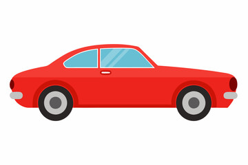 Luxury Car Vector Illustration on White Background Cartoons, Clipart And Line Art Design, Luxury car vector illustration on a white background in cartoon, clipart, and line art styles.