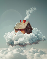 House above the clouds