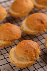 Bagelen bread is a native food product typical of Purwokerto. This dry bread was previously made in Bagelen Village, Purwokerto, Central Java. Sweet dry bread. Roti.