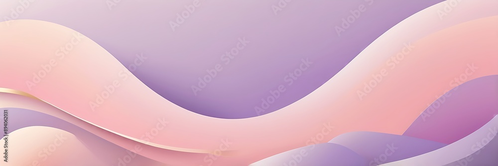 Aufkleber calm and modern wave gradient background with light pink to lavender transition and gentle texture