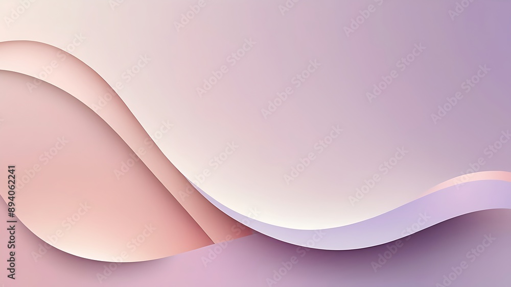 Poster sophisticated gradient background featuring light pink to lavender wave and smooth transition
