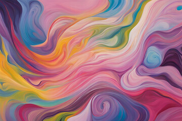 Fototapeta premium Abstract Swirl of Vibrant Hues