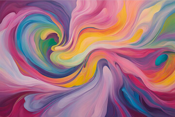 Fototapeta premium Abstract Swirl of Vibrant Hues