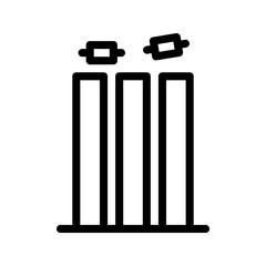 Cricket icon design with white background stock illustration. eps 10