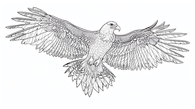 recommend clip art: kids coloring book pageVultures circling aboveheavy line art, clean line art, simple, only line