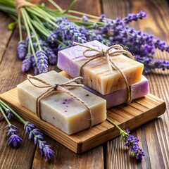 lavender soap and lavender