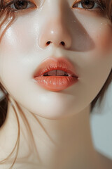 Obraz premium Pretty lips of an asian girl