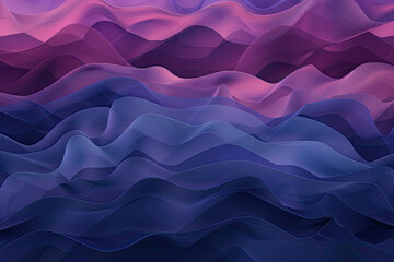 Obraz premium Flowing wave line pattern, graphic resource background illustration, flow geometric lines, color waves, generated ai