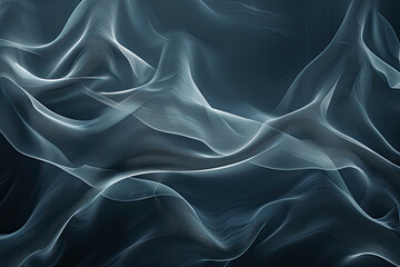 Obraz premium Flowing wave line pattern, graphic resource background illustration, flow geometric lines, color waves, generated ai