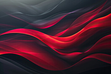 Flowing wave line pattern, graphic resource background illustration, flow geometric lines, color waves, generated ai