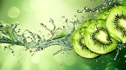 kiwi slice background