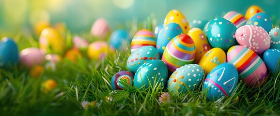 Easter Egg Hunting Background, Festive And Fun