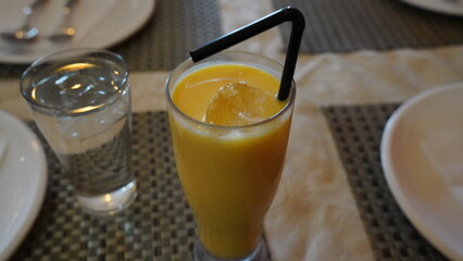Tropical island mango juice