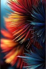 Fototapeta premium the AI Image Generator, blue pine tree