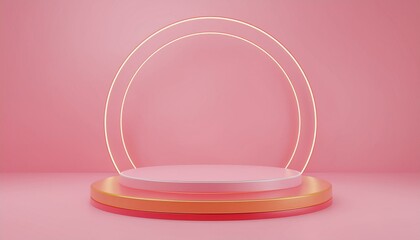 3d rendering podium platform