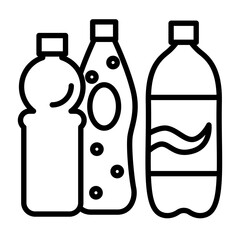 Icon of several soft drinks.