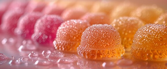 Colorful Sugar Candy Background, Creating A Vibrant And Sweet Visual