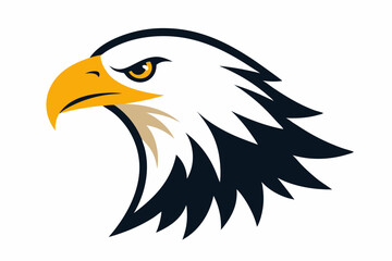 Eagle head illustration in high detail, perfect for branding, logos, and wildlife themes.