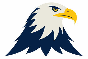 Eagle head illustration in high detail, perfect for branding, logos, and wildlife themes.