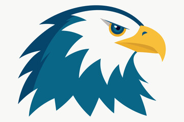 Eagle head illustration in high detail, perfect for branding, logos, and wildlife themes.