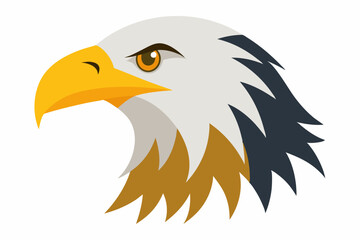 Eagle head illustration in high detail, perfect for branding, logos, and wildlife themes.