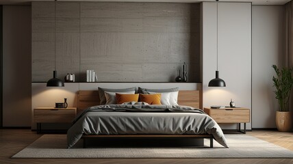 Aesthetic minimalist home, interior design. Modern Nordic Scandinavian interior design concept. Mid-century modern furniture. Elegant and cozy