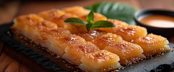 Akok, A Traditional Malaysian Dessert, A Type Of Coconut Pancake Often Enjoyed For Its Rich, Sweet Flavor