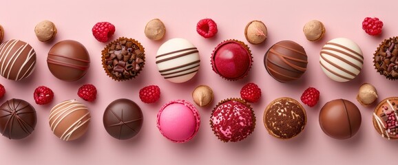 Obraz premium An Abundant Variety Of Vibrant Sweets In Dishes On A Table, Creating A Feast For The Eyes