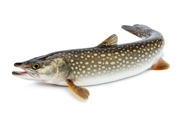Naklejka premium Fish pike isolated on white background.