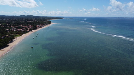 Praia vista de Drone
