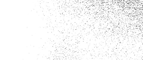 Gritty grunge gradient splash texture. Subtle grain overlay background. Distressed noise surface with dust, sand, particles, specks, speckles, mold. Rough dirty granule backdrop. Vector