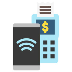 Payment multi color icon, related to financial technology theme. use for UI or UX kit, app and web development.