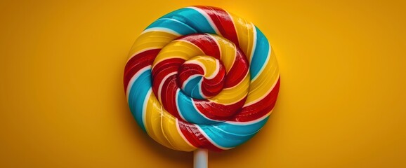 Obraz premium A Giant Lollipop, Colorful And Fun, Ready To Be Enjoyed