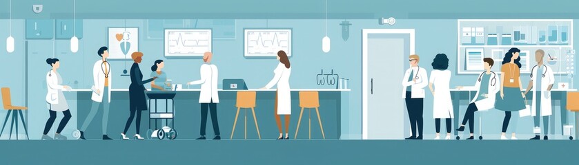 Recall nursing signs, dementia symptoms, flat design illustration