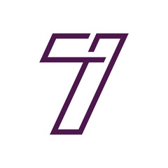 Monogram 7. Number 7. Number 7 design logo. Monogram letter mark 7 logo design. Monogram design vector logo. Monogram number 7 logo design. Simple number 7 monogram. Monogram 7 design logo.