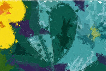 Oil paintings and various flowers, monkeys, tropical leaves, tigers, and other beautiful animals