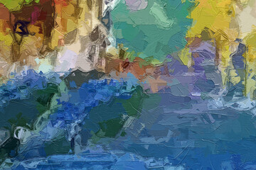 Oil paintings and various flowers, monkeys, tropical leaves, tigers, and other beautiful animals