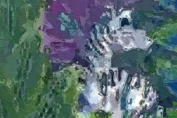 Oil paintings and various flowers, monkeys, tropical leaves, tigers, and other beautiful animals