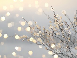 Fototapeta premium snow covered branches